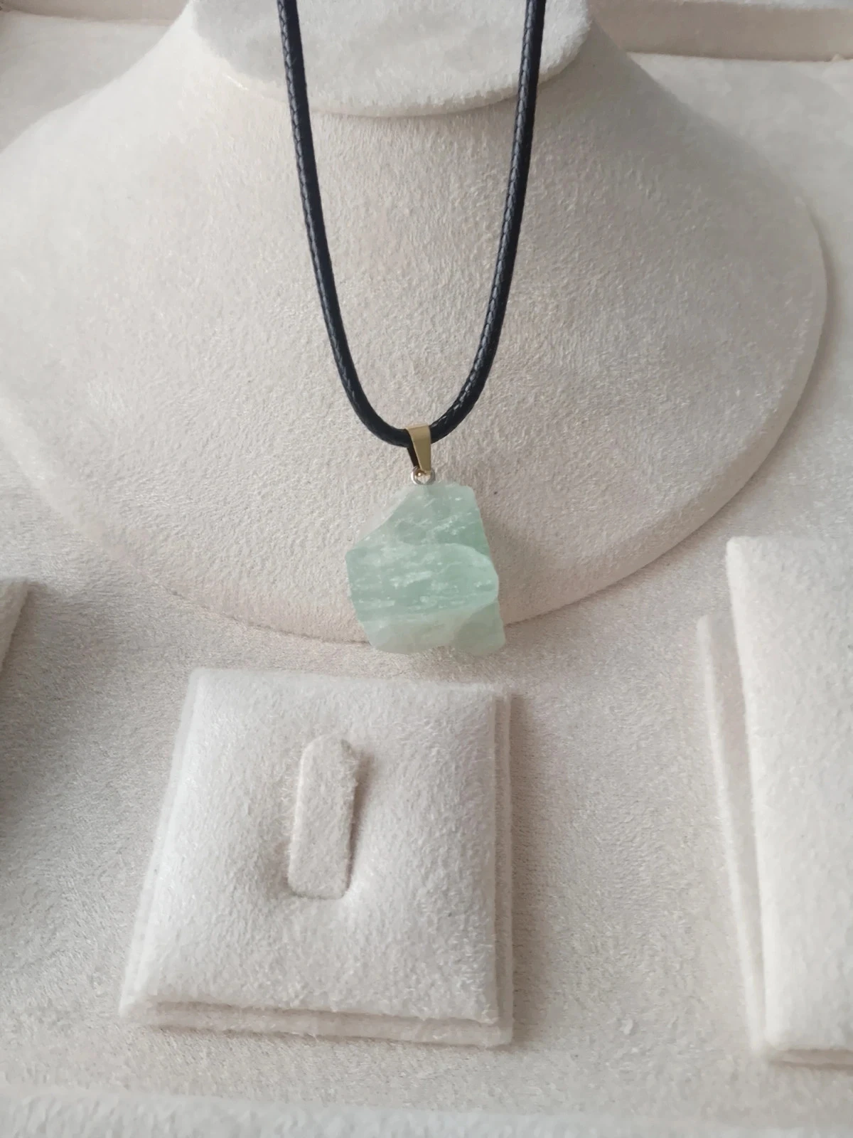 Collier sautoir pierre de fluorite naturelle – photo 3